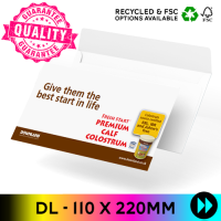 DL Printed CMYK Colours